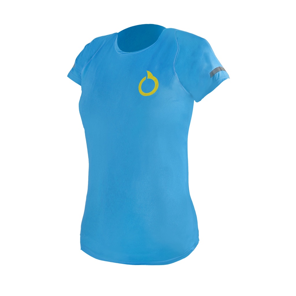 Ortuseight Baju Lari Hypersonic RN Jersey W - Cyan/ Electricity