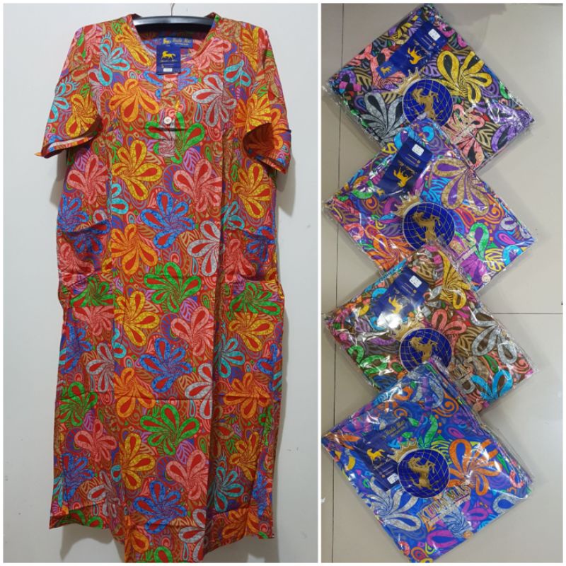 Yuli - Daster 36 Ld 110 Cm Pb 115 Cm Batik Kuda Mas