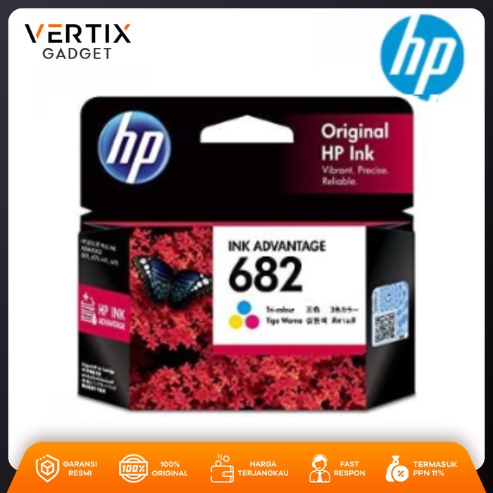 

TINTA PRINTER HP 682 BLACK + TRI COLOR INK ADVANTAGE CARTRIDGE
