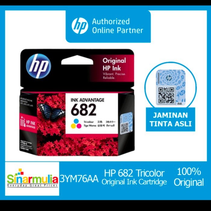 

HP 682 TRICOLOR ORIGINAL INK ADVANTAGE CARTRIDGE