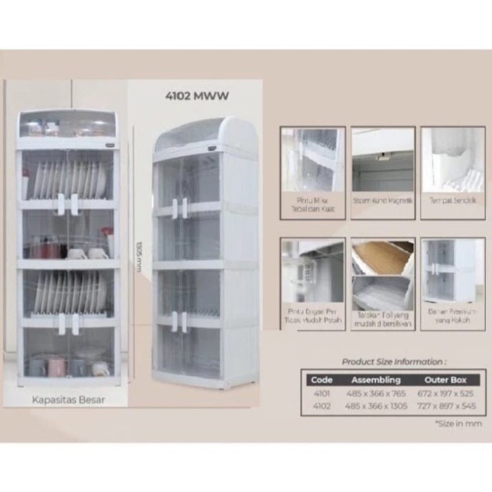 RAK PIRING PLASTIK/LEMARI PIRING/RAK PIRING/PORTABLE