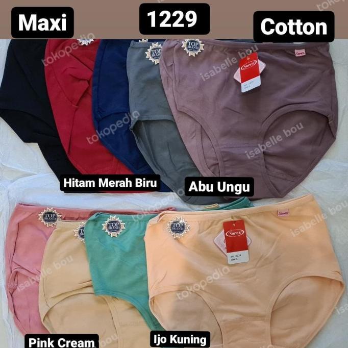1lusin celana dalam wanita sorex 1229 size L. XL. XXL. XXXL