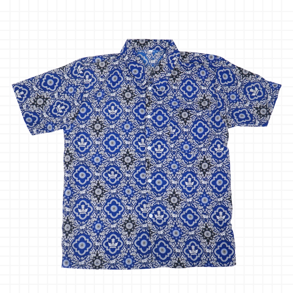 BAJU BATIK SMP TUNAS HARAPAN BIRU LENGAN PENDEK