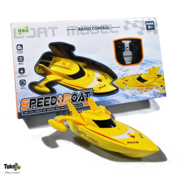 MAINAN ANAK REMOTE CONTROL SPEED RACING BOAT RC PERAHU KAPAL CEPAT