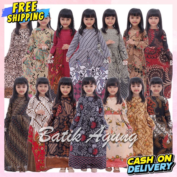 Deres Dreea Dres Batek Formal Anaj Cewe Bju Rok Batil Dresh Ank Kecil Perempuan Sress Dreish Modern 