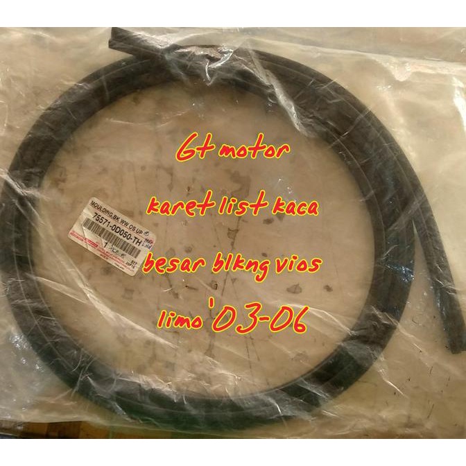 Karet List Kaca Besar Belakang Vios '2003-2006 / Limo '2003-2006