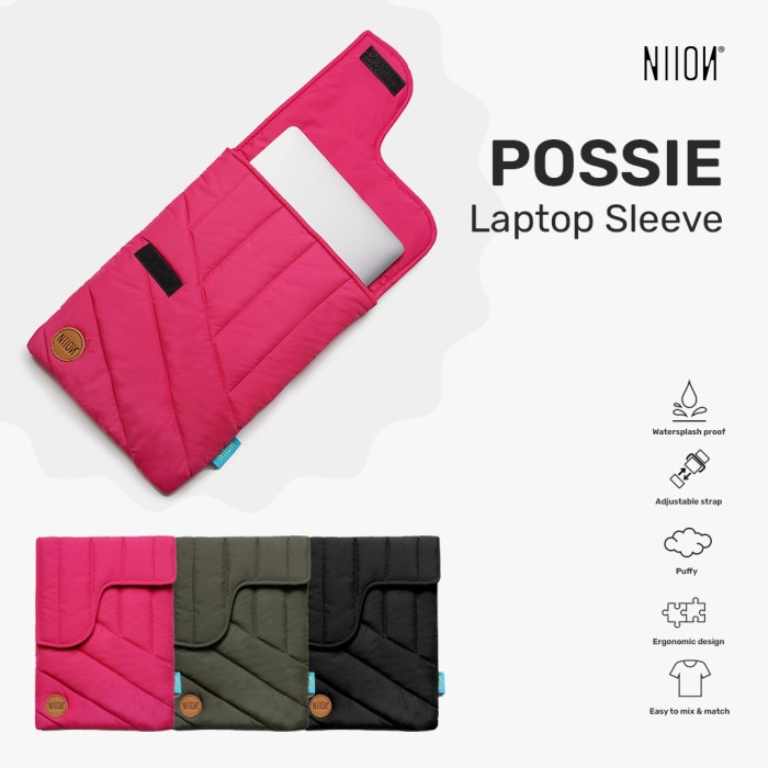 Promo Niion Possie Macbook Sleeve/Clutch/Tas Laptop 12 - 13 Inch Niion
