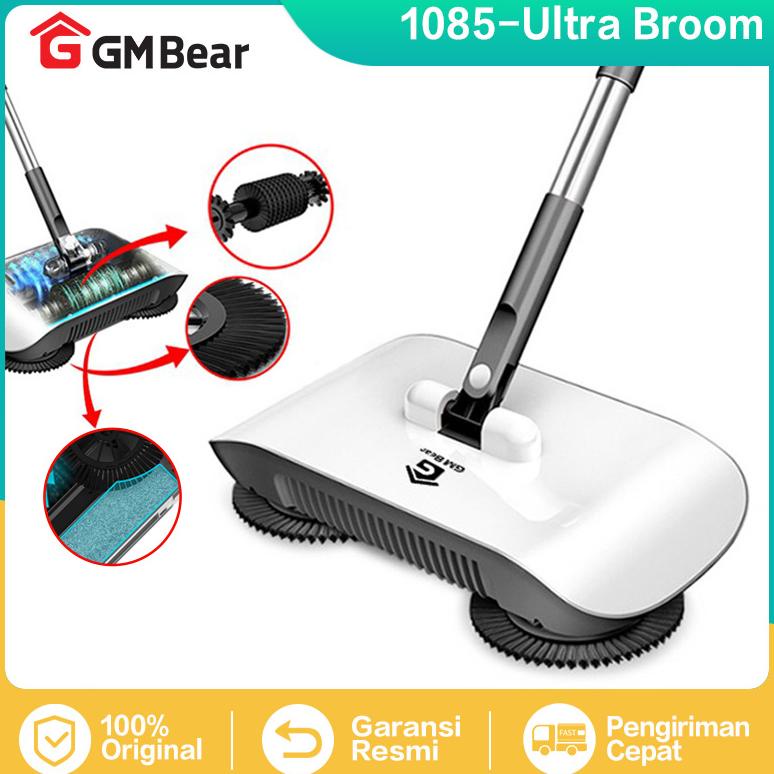 GM Bear Sapu Lantai Otomatis 1085 - Ultra Broom Sapu Dorong Pembersih Lantai