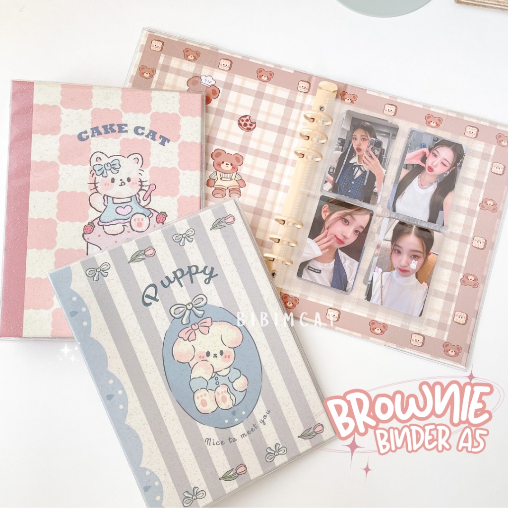 

(A5 Size) Brownie Hardcover Binder - Album Photocard A5