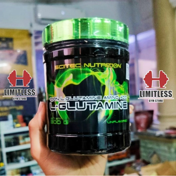 L-Glutamine L Glutamine Powder 300g - 100% Glutamin unflavor by Scitec