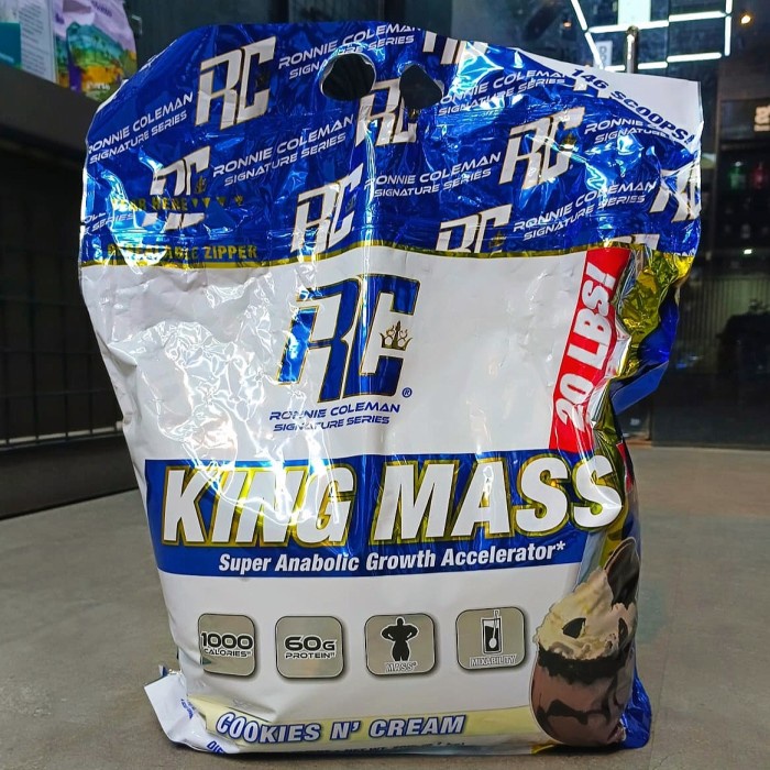 RC KINGMASS King Mass Gainer 20 lbs BPOM Halal Susu Gym Bulking
