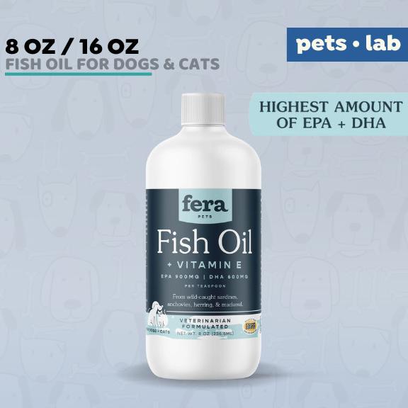 Fera Pet Organics Fish Oil EPA DHA Omega 3 Minyak Ikan Anjing Kucing