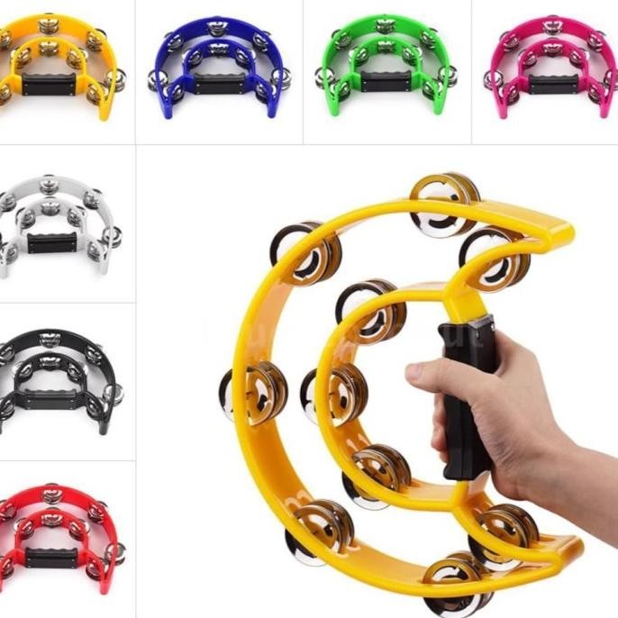 Tamborin -  Alat Musik Tamborin Doble Kecrek Hadroh Super Promo -