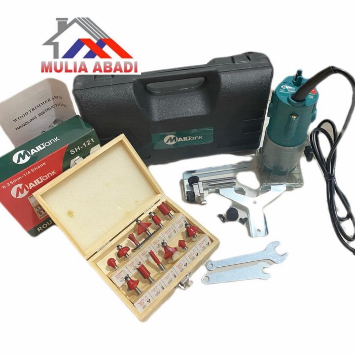 MESIN PROFIL KAYU + MATA PROFIL KAYU SET 12PCS MAILTANK -Megah CT