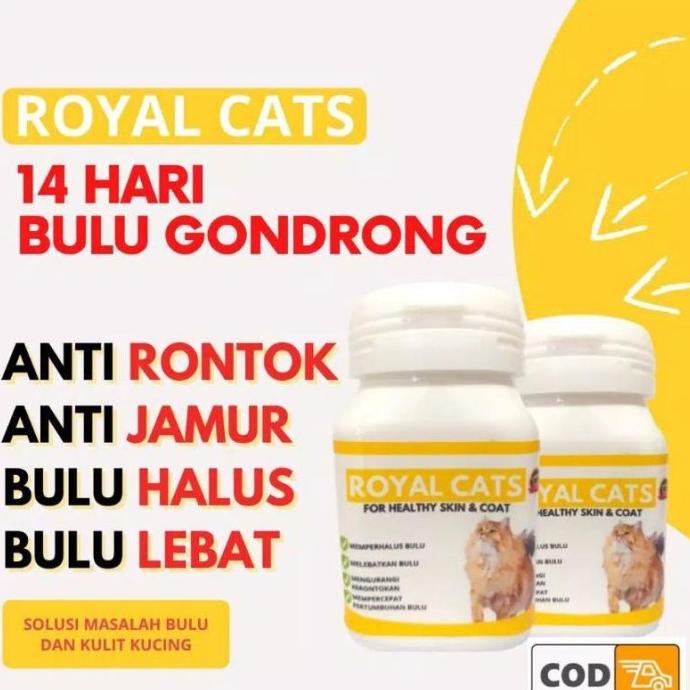 AMPUH VITAMIN BULU KUCING ROYAL CATS BULU KUCING LEBAT PANJANG