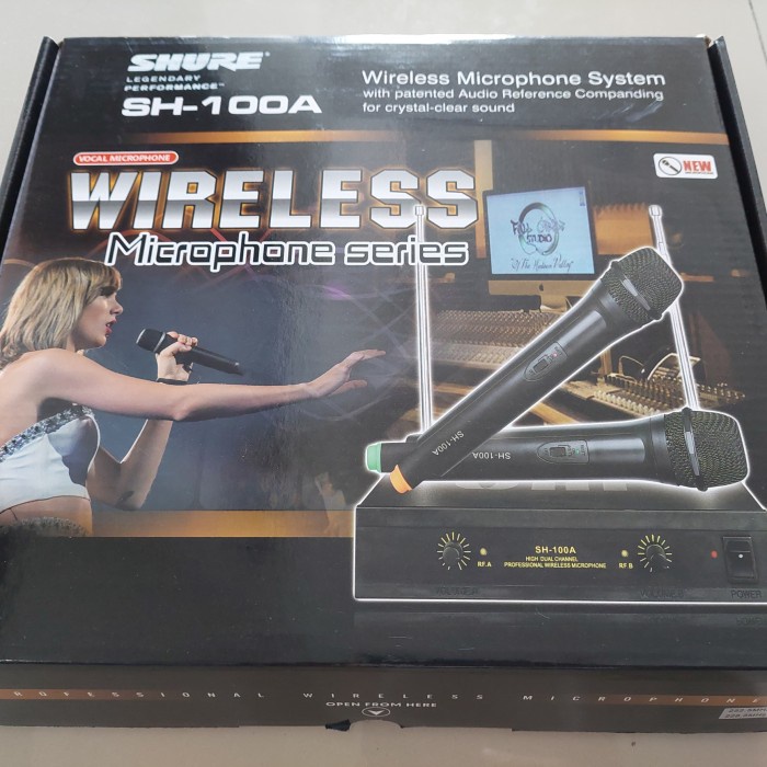 MIK WERELESS DOUBLE MIC TANPA KABEL MICROPHONE WERELESS