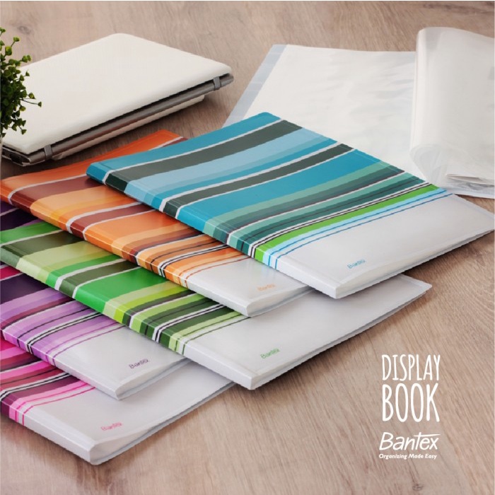 

Asli Bantex Fancy Stripe Display Book (30 Pocket) Folio Sky Blue #3197 23 Best Seller