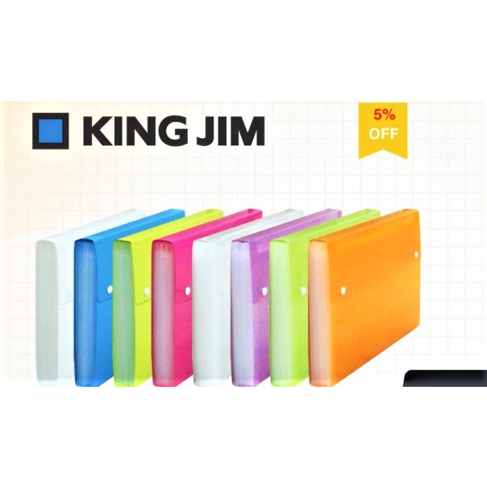 

Terbaru Map Sekat Expanding File Kingjim Warna Transparan 2273 Ga A4 13 Pocket Original