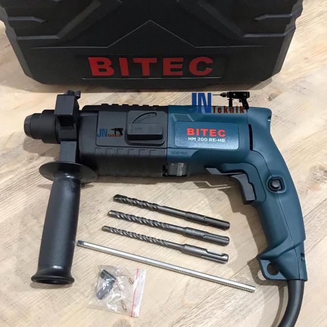 Mesin Bor Beton Bitec Hm 200 Re- Hb / Rotary Hammer Bitec Hm 200 Re-Hb