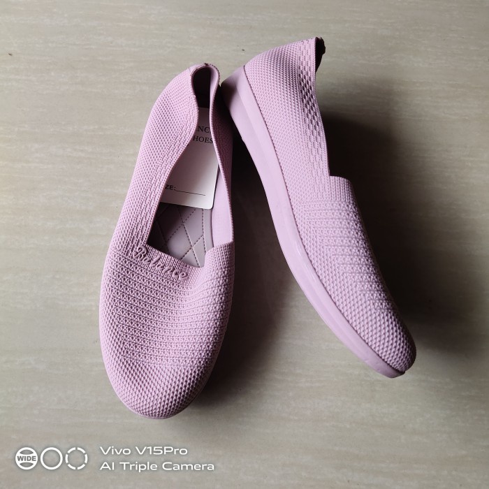 NEW Sepatu Flat Karet Lentur Wanita Cewek Jelly Shoes BALANCE RAJUT Murah