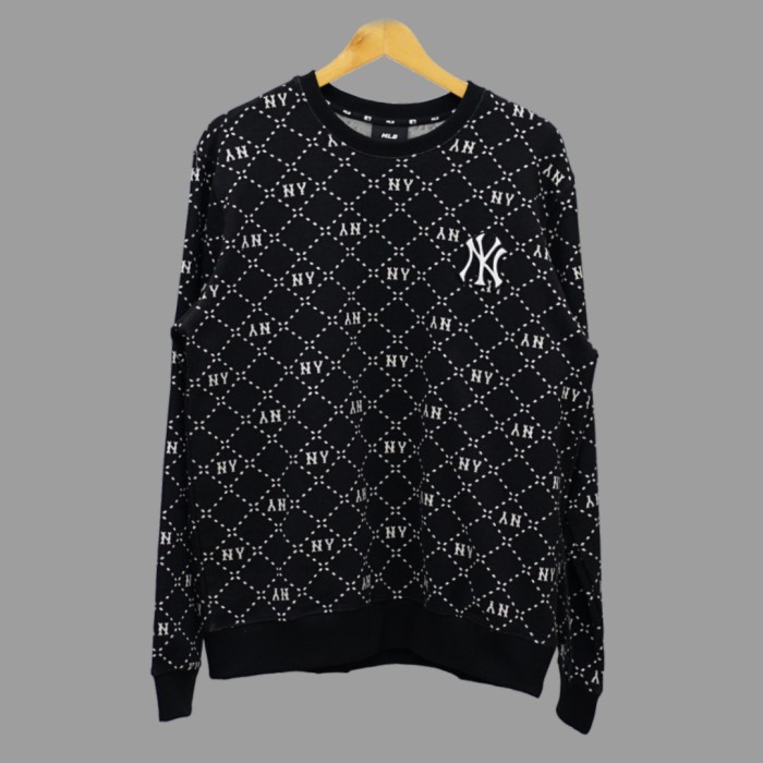 SWEATER MLB NY NEW YORK MONOGRAM IN BLACK ORIGINAL SWEATER UNISEX - S