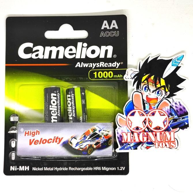 Gratis Ongkir baterai rechargeable Camelion AA 1000mah VELOCITY / baterai cas Kualitas Terbaik (mn40