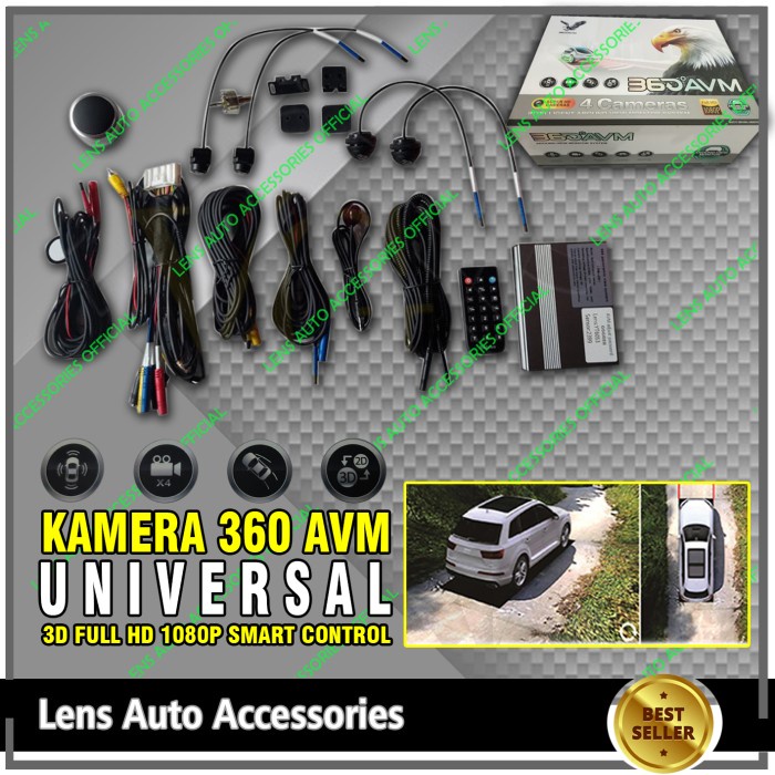 CAMERA 360 AVM UNIVERSAL 3D FULL HD 1080 P termurah