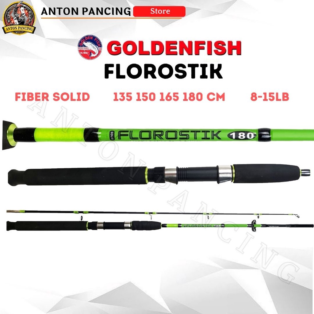 Joran Pancing Golden Fish Florostik 135 150 165 180 cm Fiber Solid
