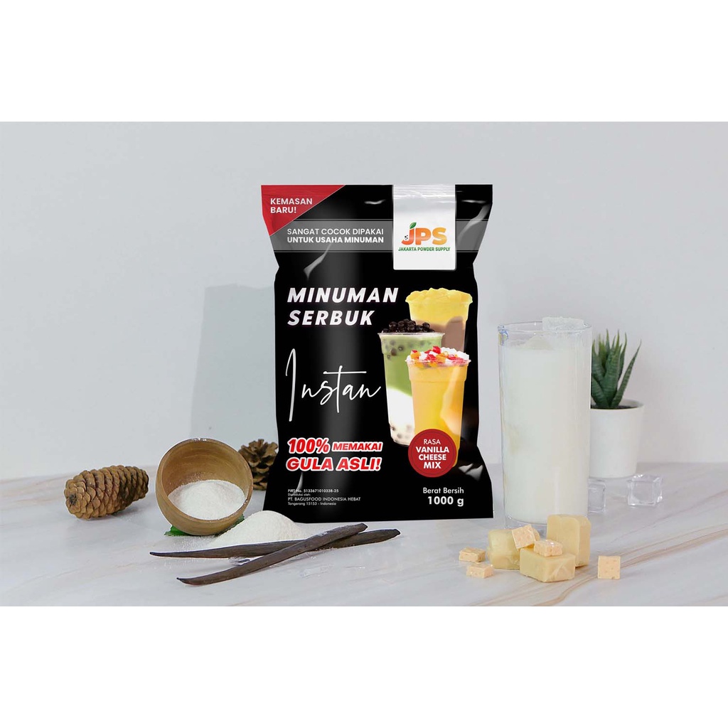 

Jps X Vanilla Cheese 1 Kg / Vanilla Keju - Bubuk Numan Tercampur Gula / Powder Drink / Serbuk Instan