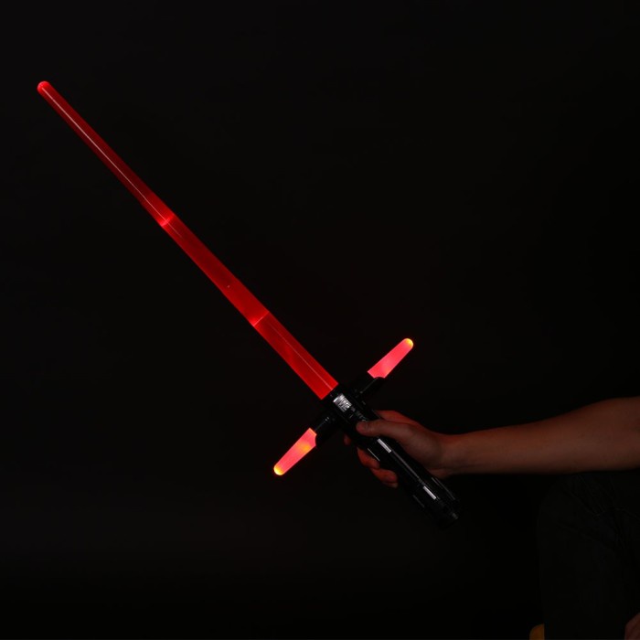 Pedang Lightsaber Star Wars Kylo Ren Elektronik Dengan Lampu Led Suara Ready