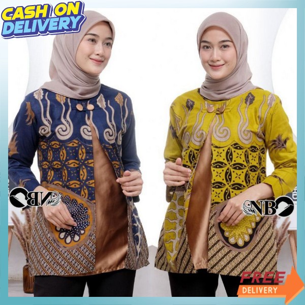Blose Barik Murah Sragam Nyinom Bstik Mutah Kemeja Wanita Nyumbang Baku Natik Masa Kini Baju Wanita 