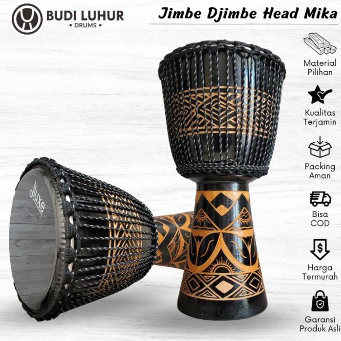 Jimbe - Termurah Alat Musik Kendang Jimbe Reggae Gendang Djimbe Head Drum Mika
