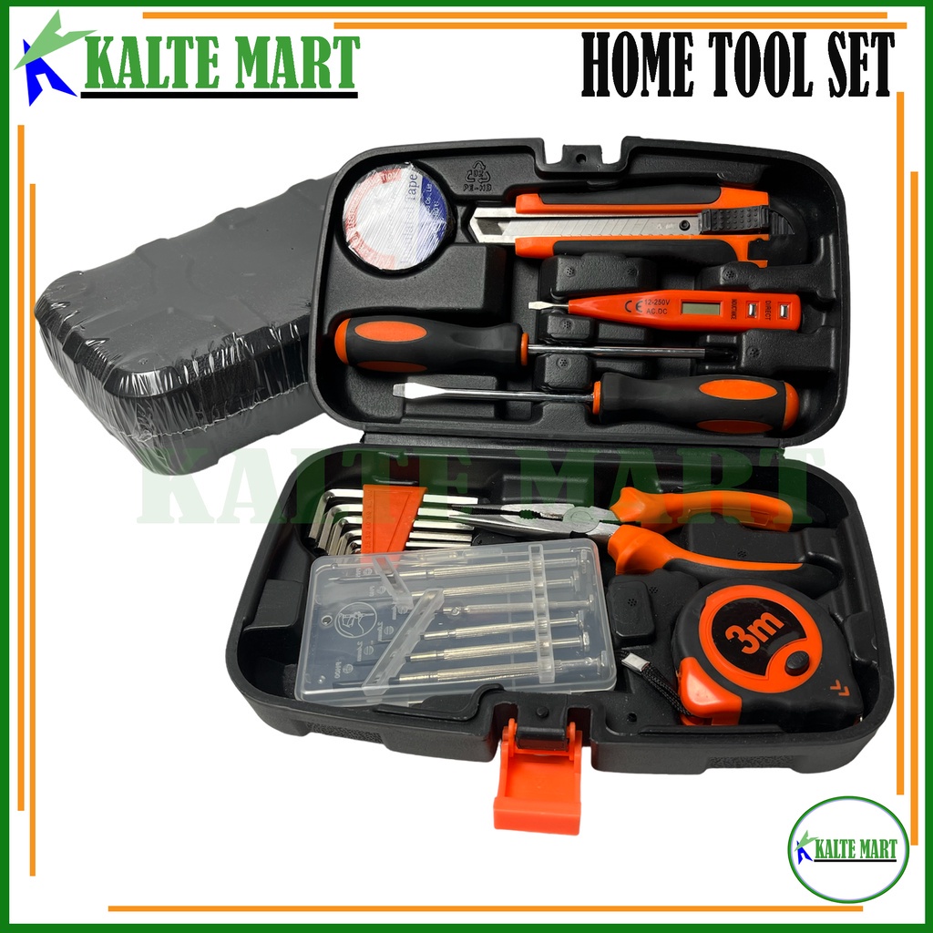 Toolkit Set 22Pcs Toolbox Handtools Box Pekakas Listrik Pekakas 22Pcs