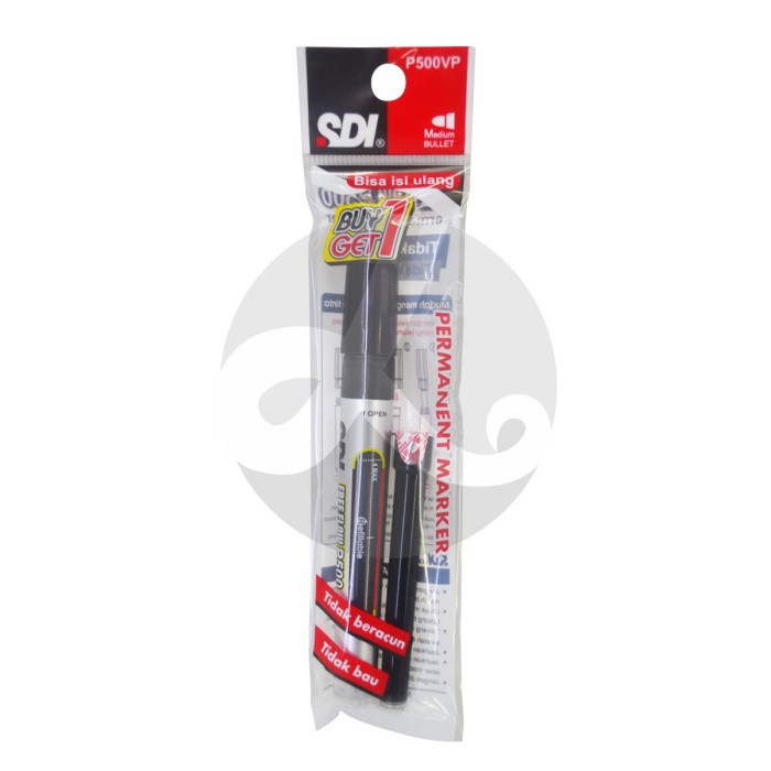 

BUY 1 GET 1 PERMANENT MAKER SPIDOL SDI P500VP HITAM spidol permanen