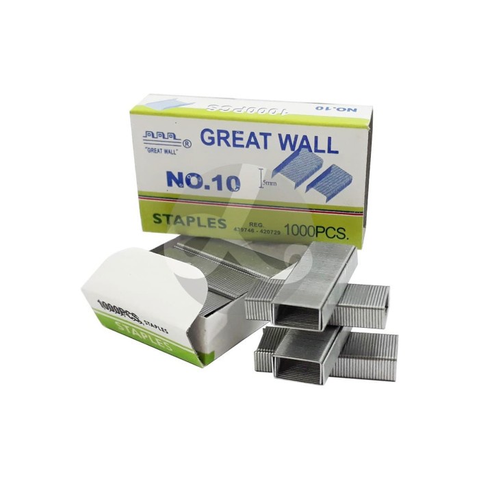 

Isi Staples Great Wall No. 10 Refill Stapler No 10 Kecil