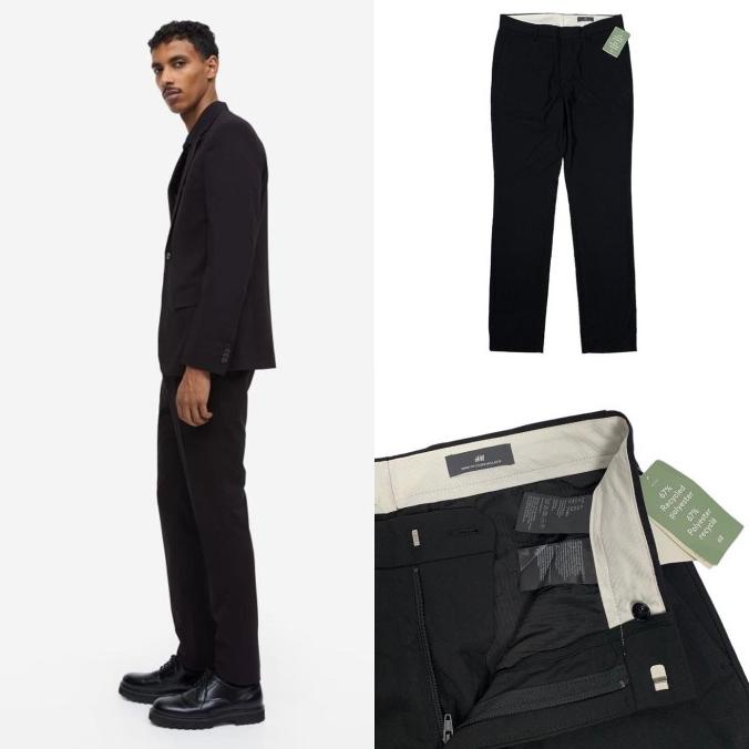 Celana Bahan Kantor Formal Skinny H&M Fit Suit Pants Original Baru|Ready