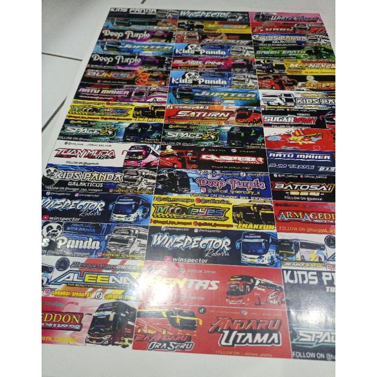 

Promo sticker bus basuri kids panda 1 lembar isi 45 kotak sticker bus basuri viral Termurah