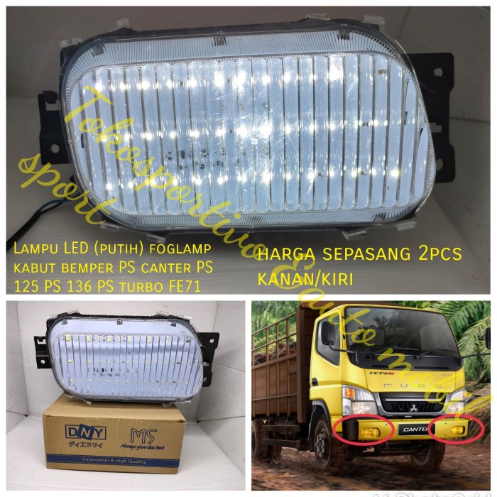 Lampu LED foglamp kabut bemper Fuso coltdissel PS canter PS125 PS110 star