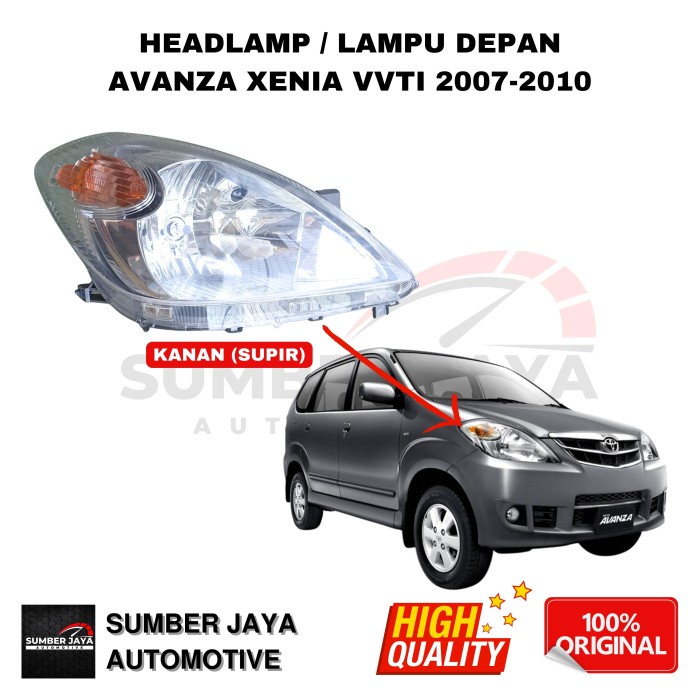 Headlamp Lampu Depan Avanza Xenia 2006 - 2011 Original Ready