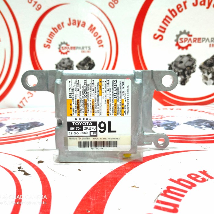 ecu / modul airbag air bag fortuner vrz 2016 up 89170 - 0KB70 star