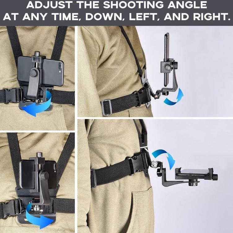 Original CODBody Chest Strap Tali Dada Handphone & Mount Kamera Body Belt Holder HP Clip Clamp Smart