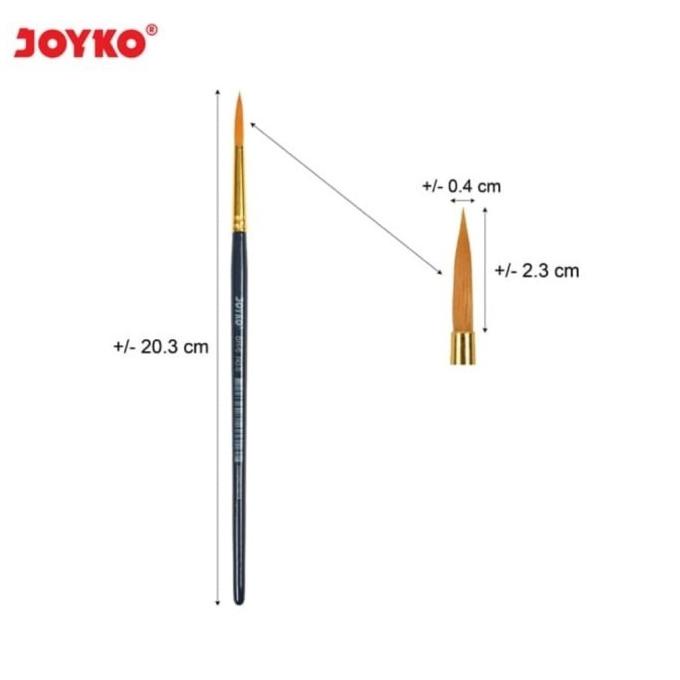 

Satuan Kuas Lukis Nylon Cat Acrylic Minyak Br 6 No. 6 Joyko Kode 992