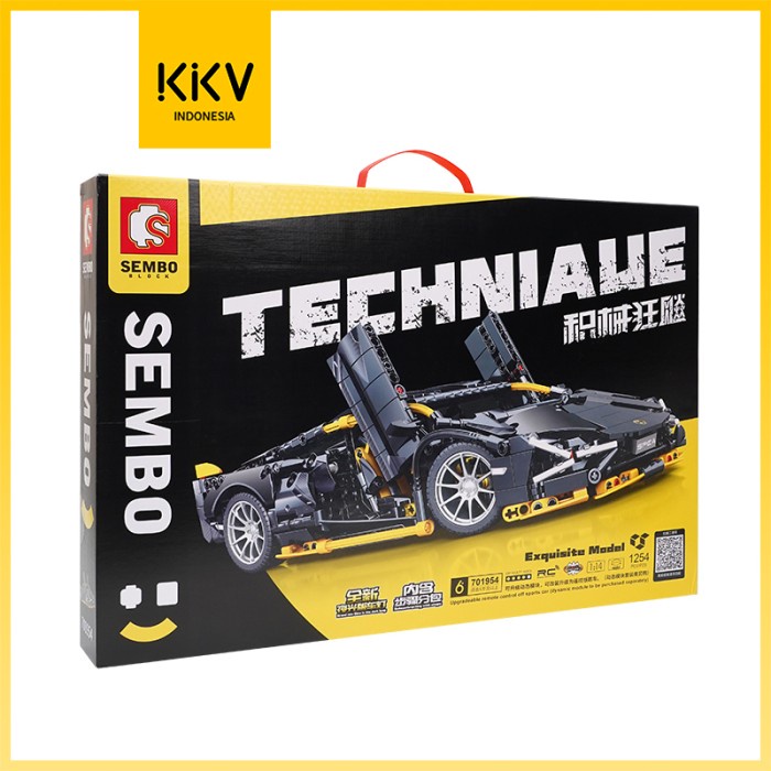 KKV BLOCK MAINAN BRICK BALOK SUSUN 3D DIY SEMBO MOBIL RC SHADOW SPORTS