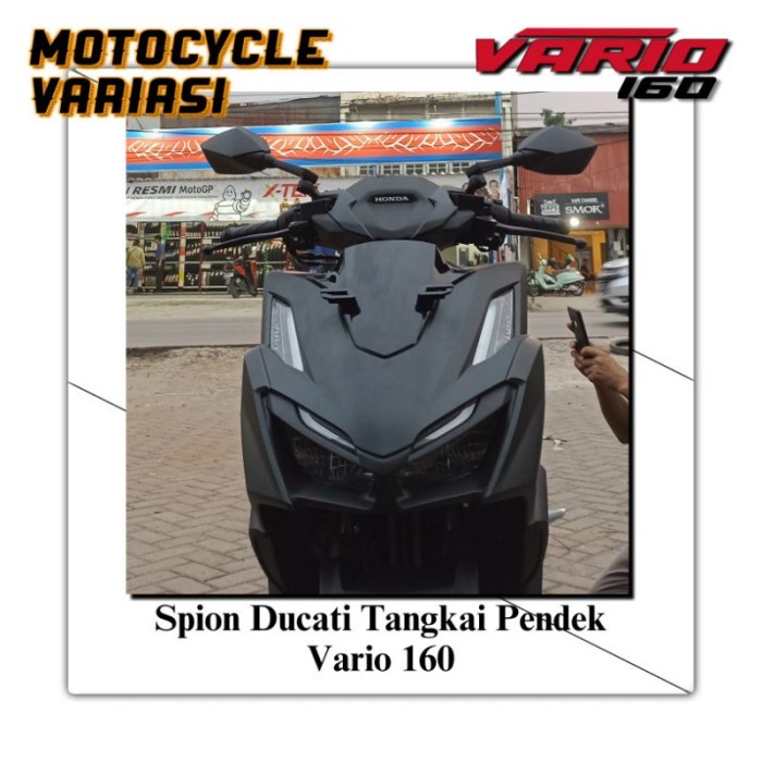 spion ducati vario 160 kaca putih vario 160 nmax aerox adv pcx kuwaru.seller