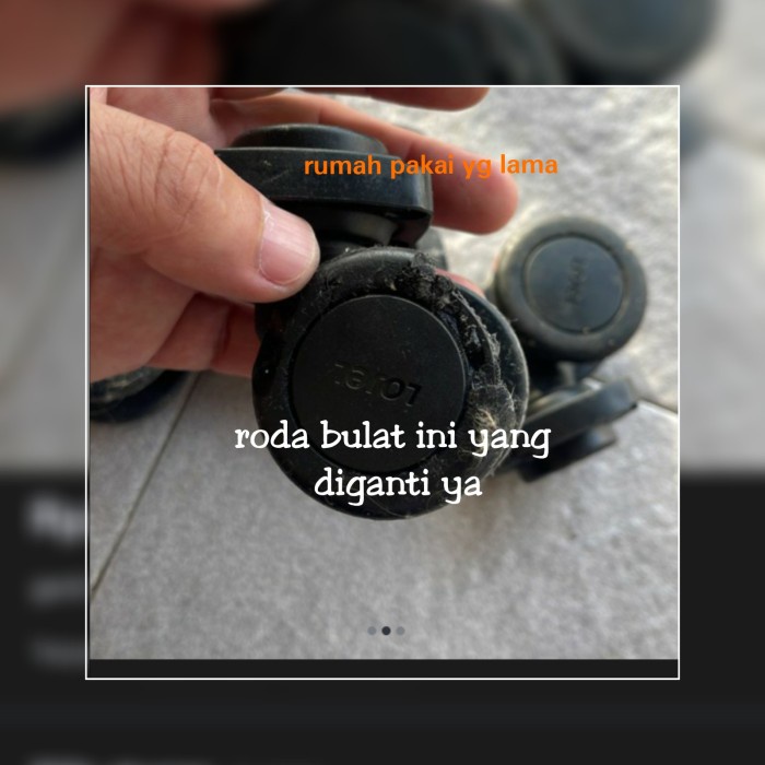 Ganti 4 Roda Koper Lojel Double