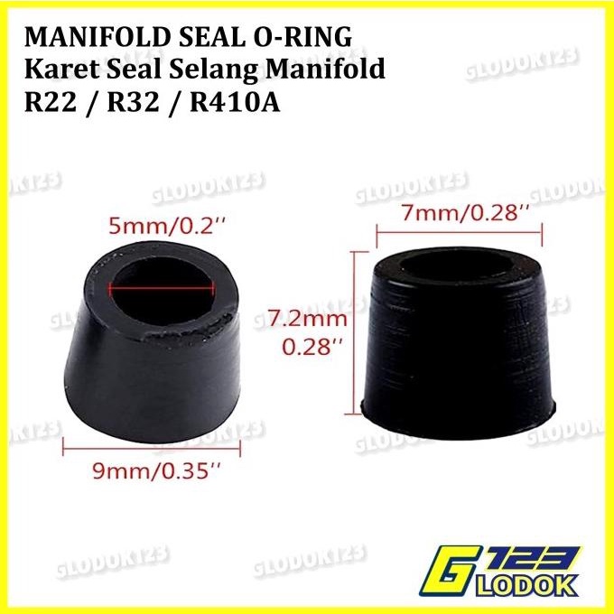 Karet Seal Sil Selang Manifold Teflon AC Freon R22 R32 R134A R410A