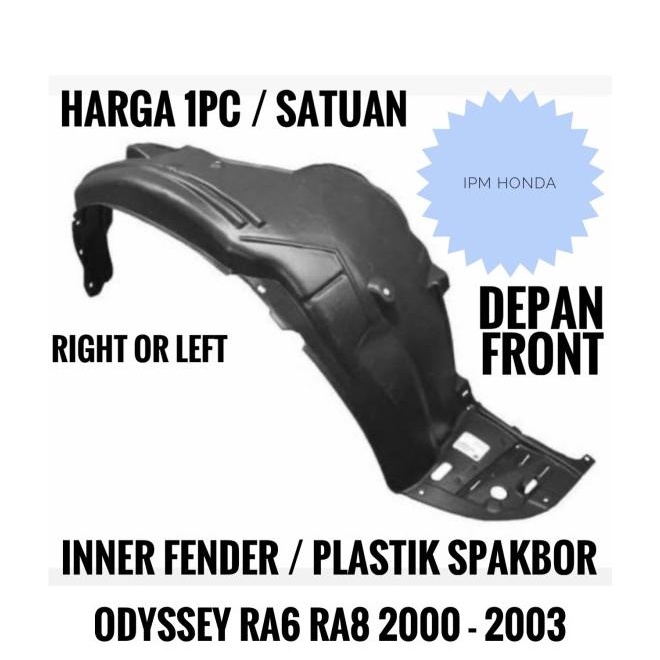 Inner Fender Plastik Spakbor Odyssey Ra6 Ra8 2000 2001 2002 2003