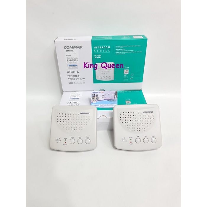 Interphone / Intercom Wireless Commax Wi-2B (Sepasang)