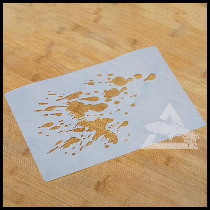 

BEST DEAL STENCIL SPLATTER / STENCIL CIPRATAN / CETAKAN GAMBAR AB3 !