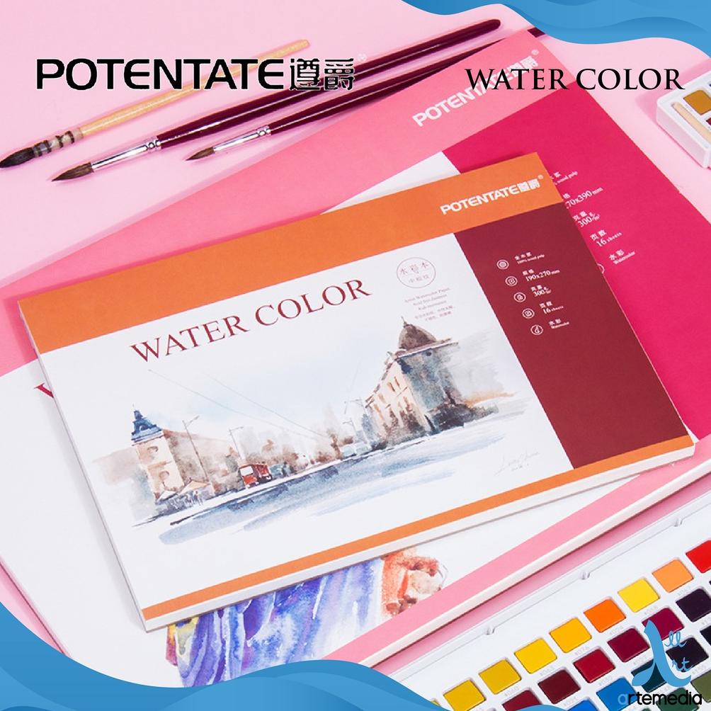 

Terjangkau Watercolor Pad Potentate 13,5x19cm Watercolor Paper Block ,,